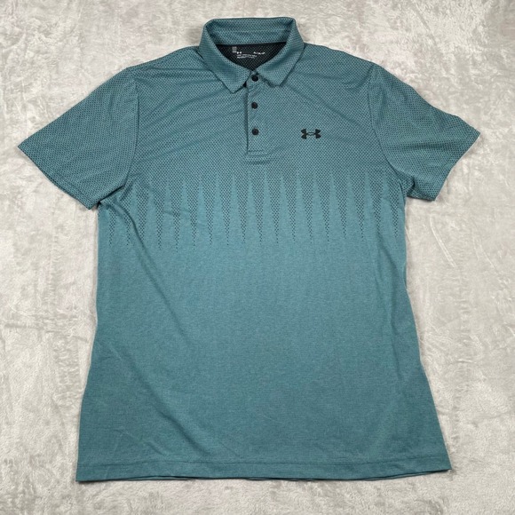 Under Armour Other - Under Armour Men's Polo Shirt XL Loose Fit Teal Performance Golf Athletic